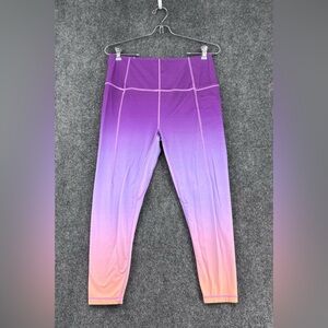 Sweaty Betty Super Soft 7/8 Leggings Purple Orange Ombré Women’s 10 Yoga Gym